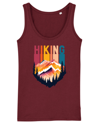 pentru pasionații de drumeții - Hiking emblem Burgundy