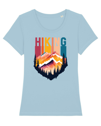 pentru pasionații de drumeții - Hiking emblem Sky Blue