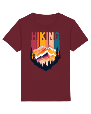 pentru pasionații de drumeții - Hiking emblem Burgundy
