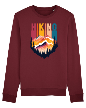 pentru pasionații de drumeții - Hiking emblem Burgundy