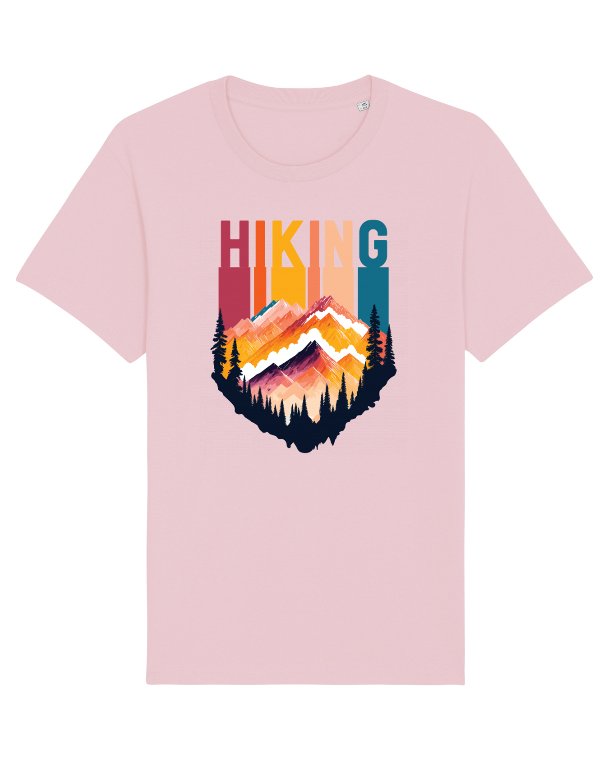 Tricou mânecă scurtă Unisex Rocker Cotton Pink