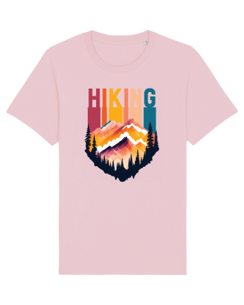 pentru pasionații de drumeții - Hiking emblem Cotton Pink