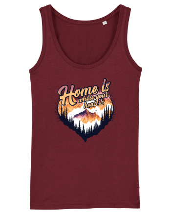 pentru pasionații de drumeții - Home is where your heart is Burgundy