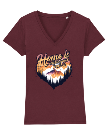 pentru pasionații de drumeții - Home is where your heart is Burgundy