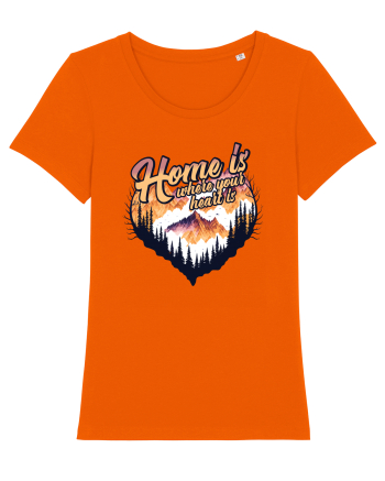 pentru pasionații de drumeții - Home is where your heart is Bright Orange