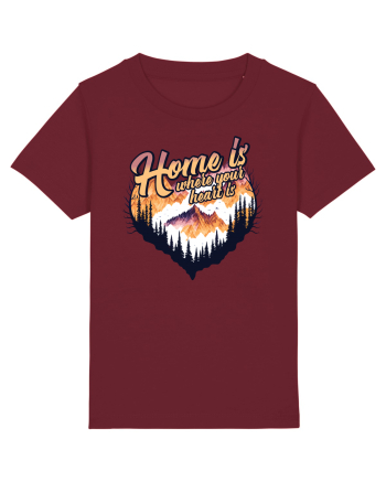 pentru pasionații de drumeții - Home is where your heart is Burgundy