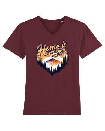 pentru pasionații de drumeții - Home is where your heart is Burgundy