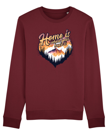 pentru pasionații de drumeții - Home is where your heart is Burgundy
