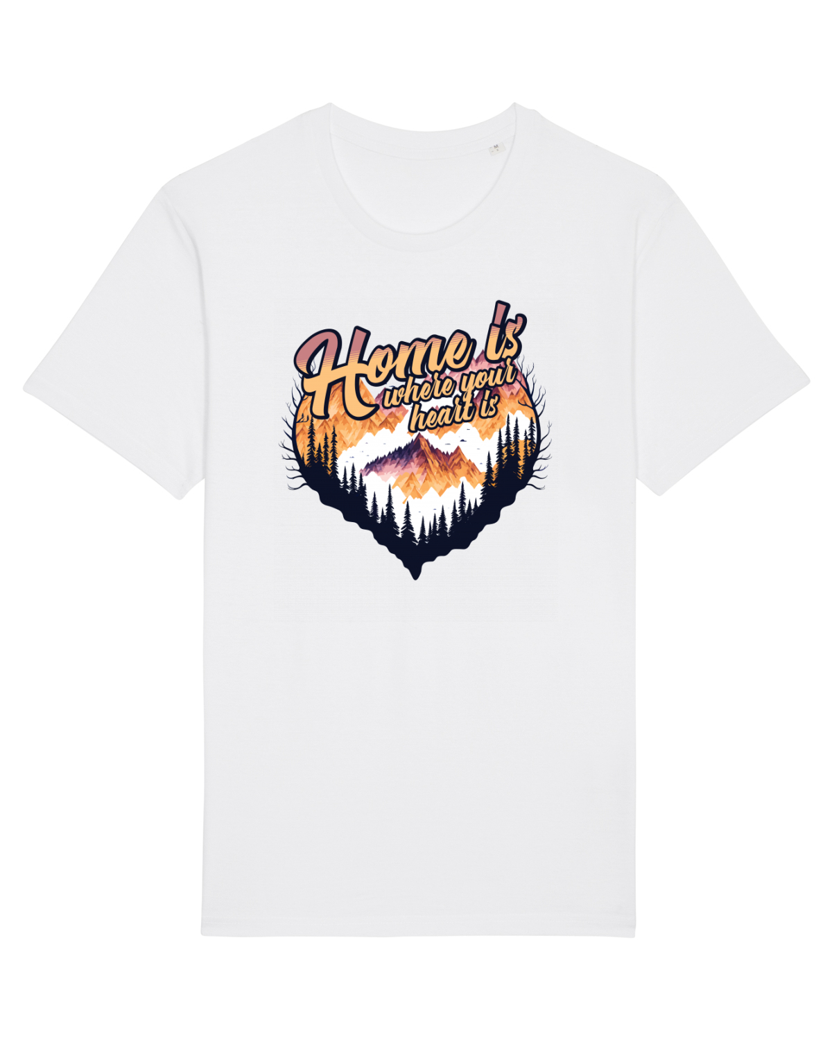 Tricou mânecă scurtă Unisex Rocker White