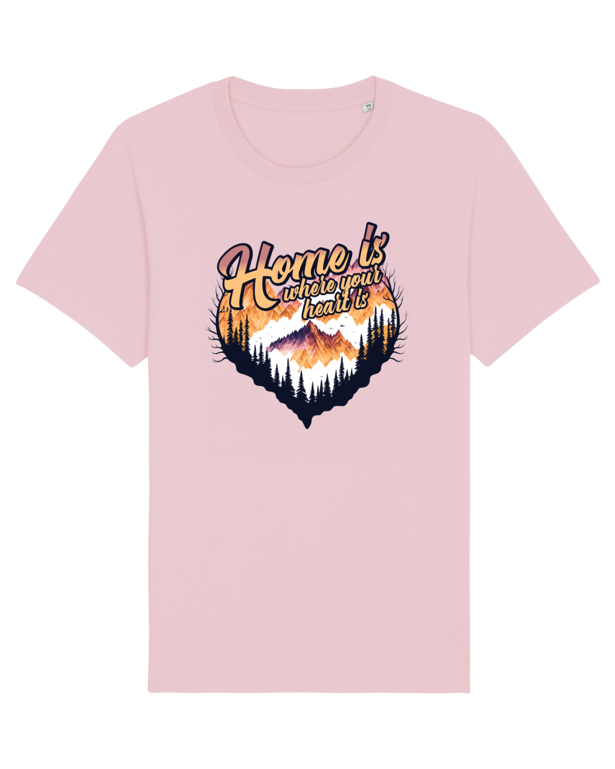 Tricou mânecă scurtă Unisex Rocker Cotton Pink