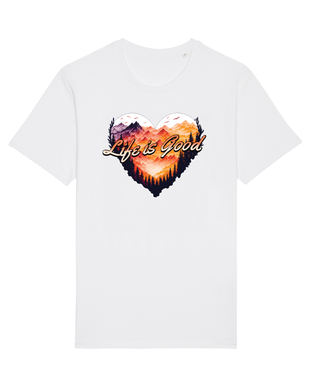 Tricou mânecă scurtă Unisex Rocker White