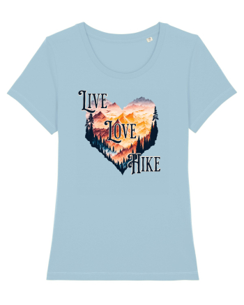 pentru pasionații de drumeții - Live love hike Sky Blue