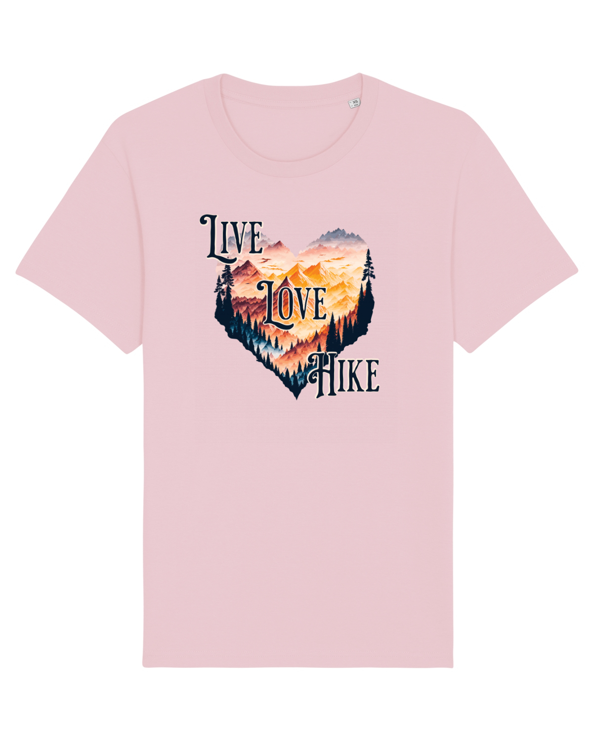 Tricou mânecă scurtă Unisex Rocker Cotton Pink