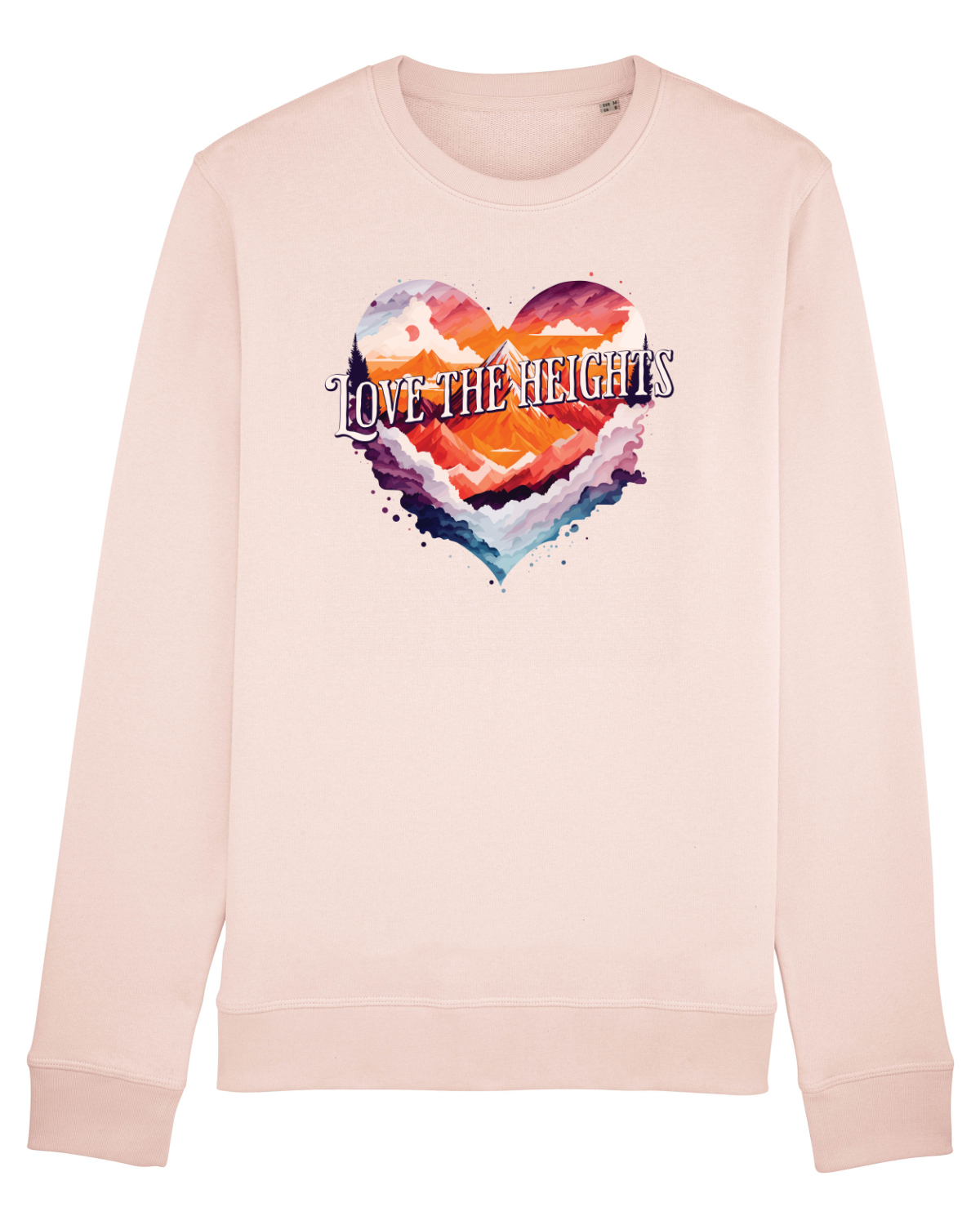 Bluză mânecă lungă Unisex Rise Candy Pink