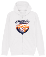 pentru pasionații de drumeții - Love the mountains Hanorac cu fermoar Unisex Connector