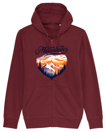 pentru pasionații de drumeții - Love the mountains Burgundy