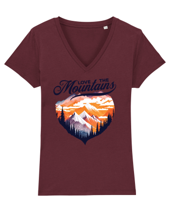 pentru pasionații de drumeții - Love the mountains Burgundy