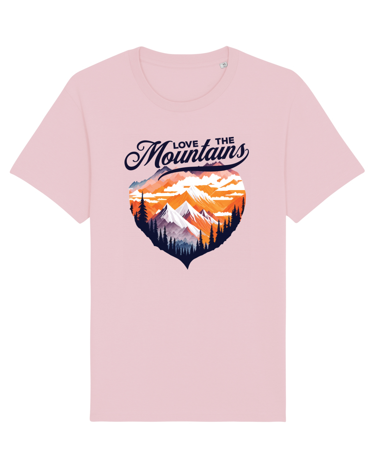 Tricou mânecă scurtă Unisex Rocker Cotton Pink