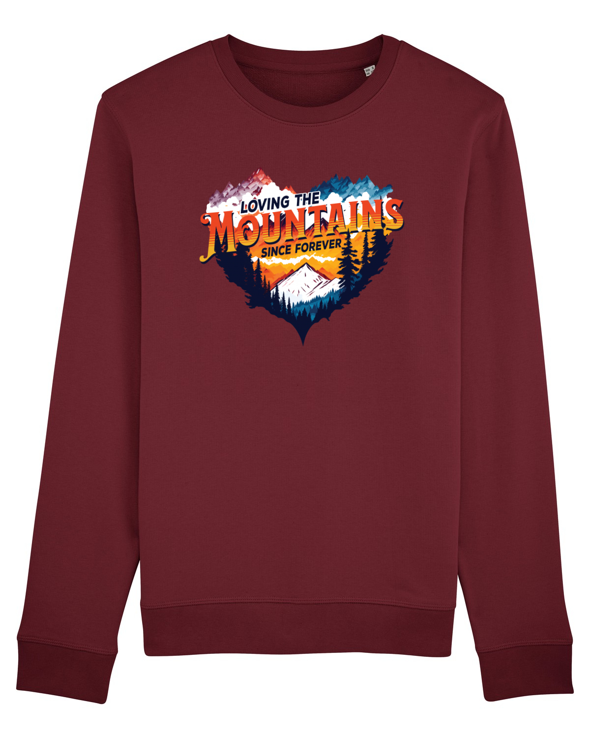 Bluză mânecă lungă Unisex Rise Burgundy