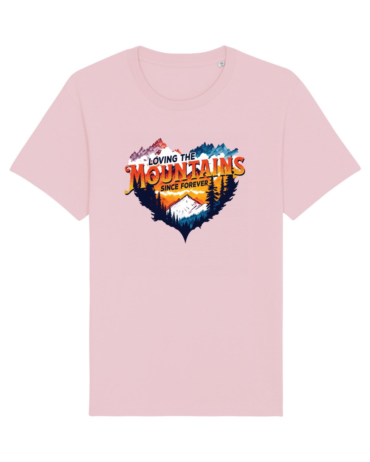 Tricou mânecă scurtă Unisex Rocker Cotton Pink
