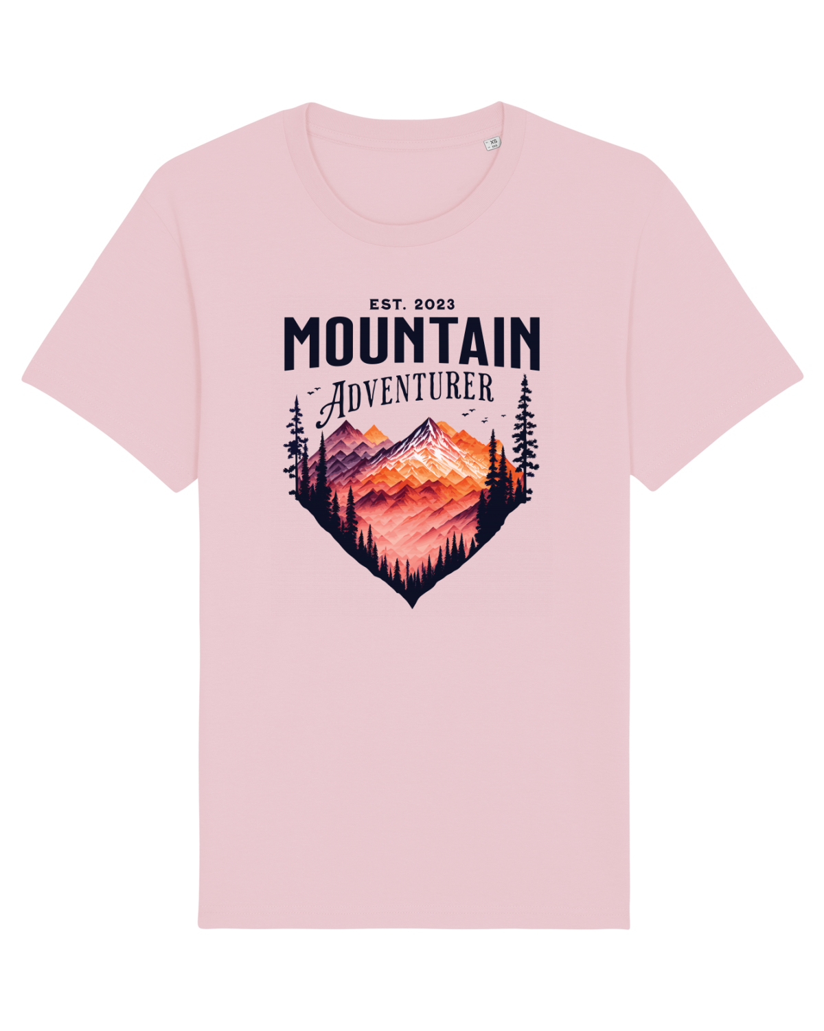 Tricou mânecă scurtă Unisex Rocker Cotton Pink