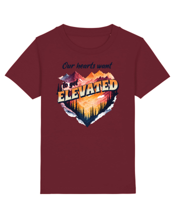 pentru pasionații de drumeții - Our hearts want to get elevated Burgundy