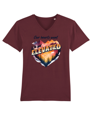 pentru pasionații de drumeții - Our hearts want to get elevated Burgundy