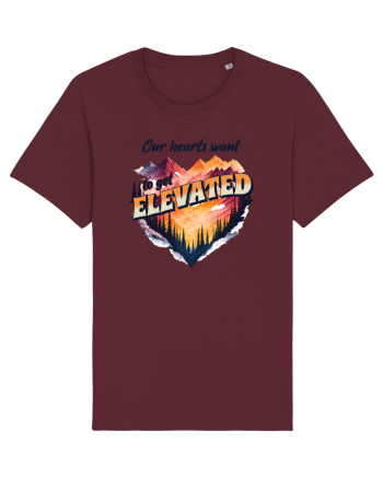 pentru pasionații de drumeții - Our hearts want to get elevated Burgundy