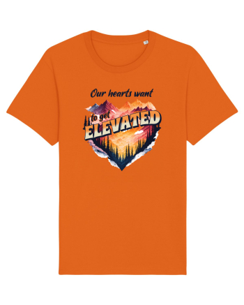 pentru pasionații de drumeții - Our hearts want to get elevated Bright Orange