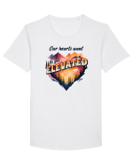 pentru pasionații de drumeții - Our hearts want to get elevated Tricou mânecă scurtă guler larg Bărbat Skater