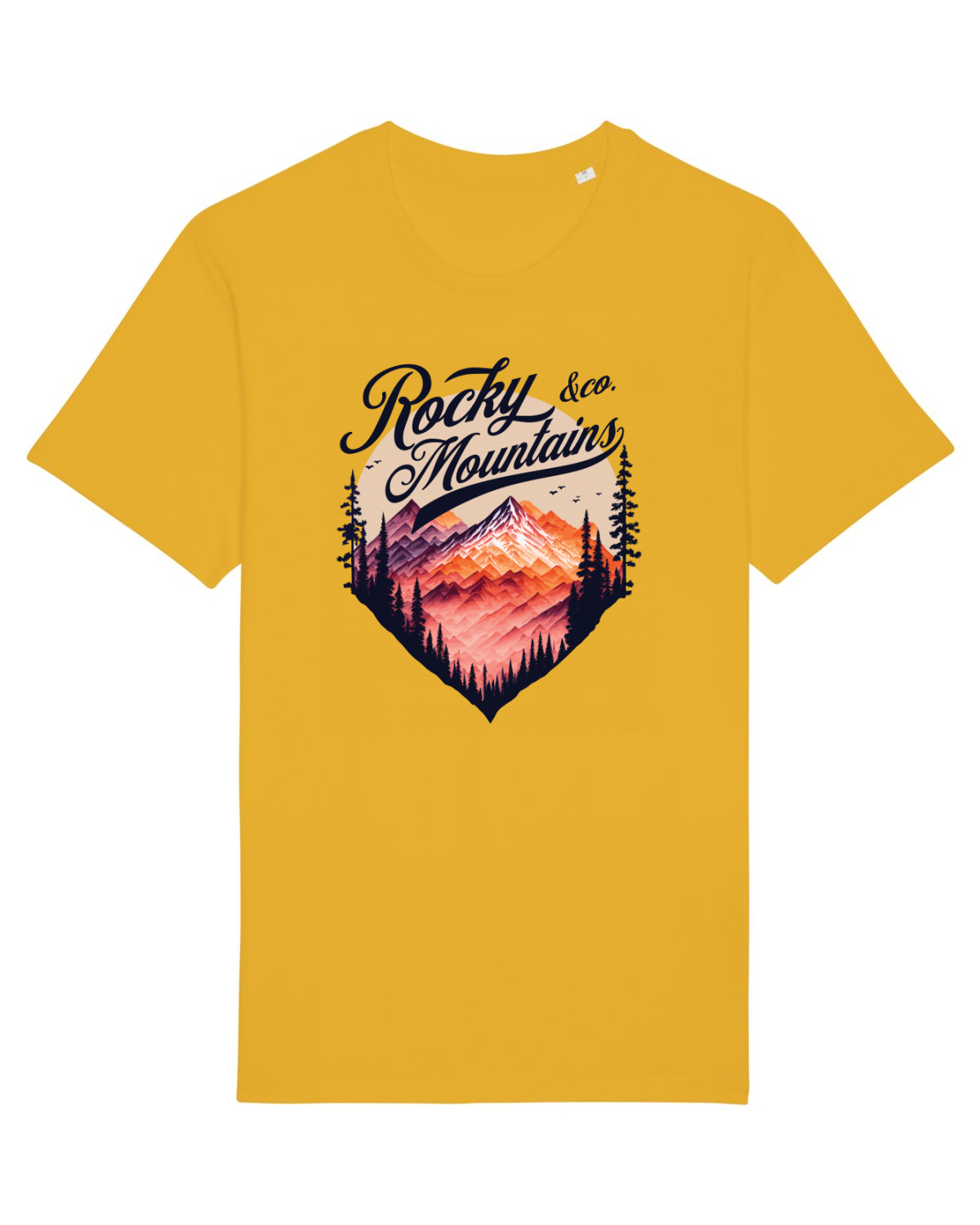 Tricou mânecă scurtă Unisex Rocker Spectra Yellow