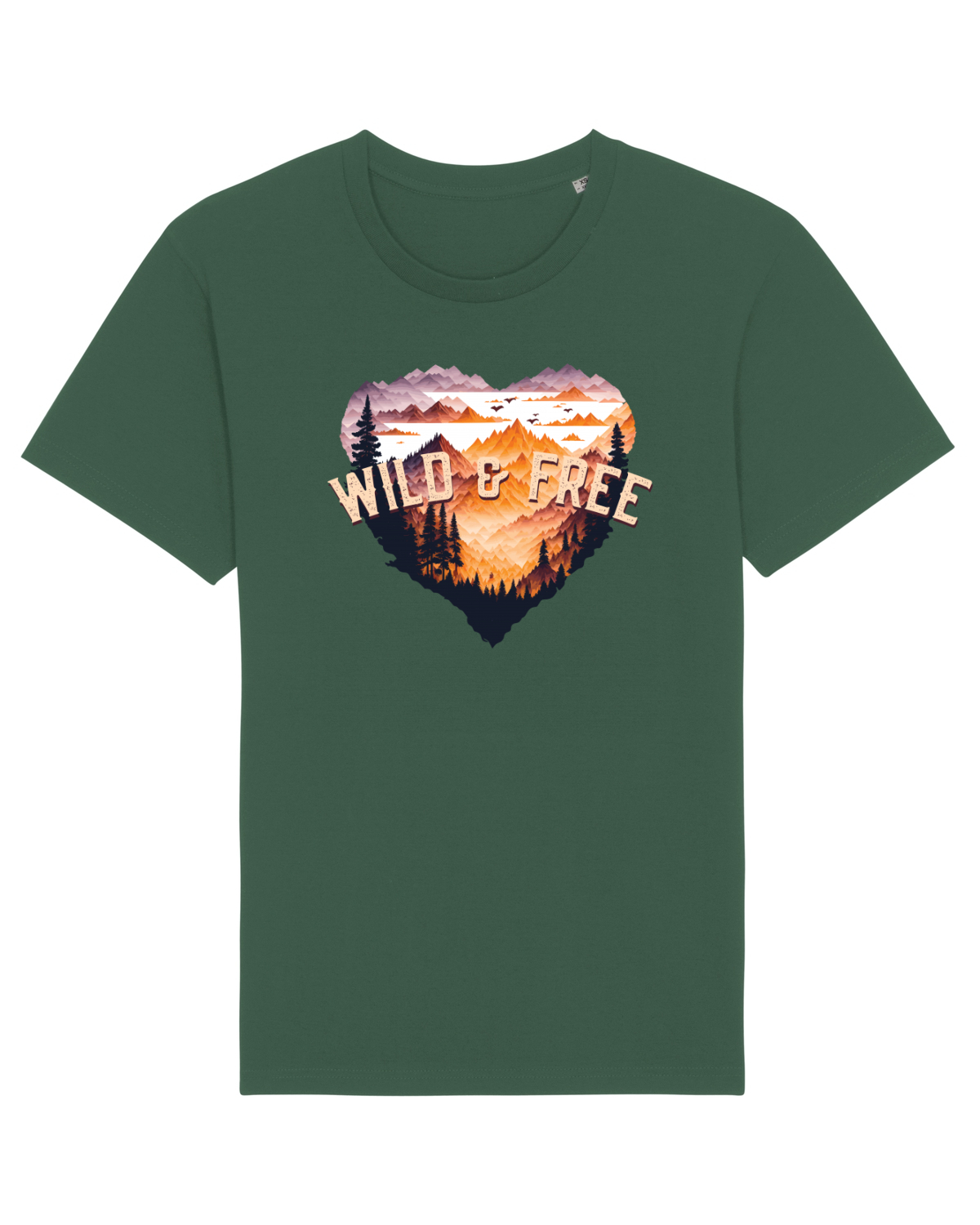 Tricou mânecă scurtă Unisex Rocker Bottle Green