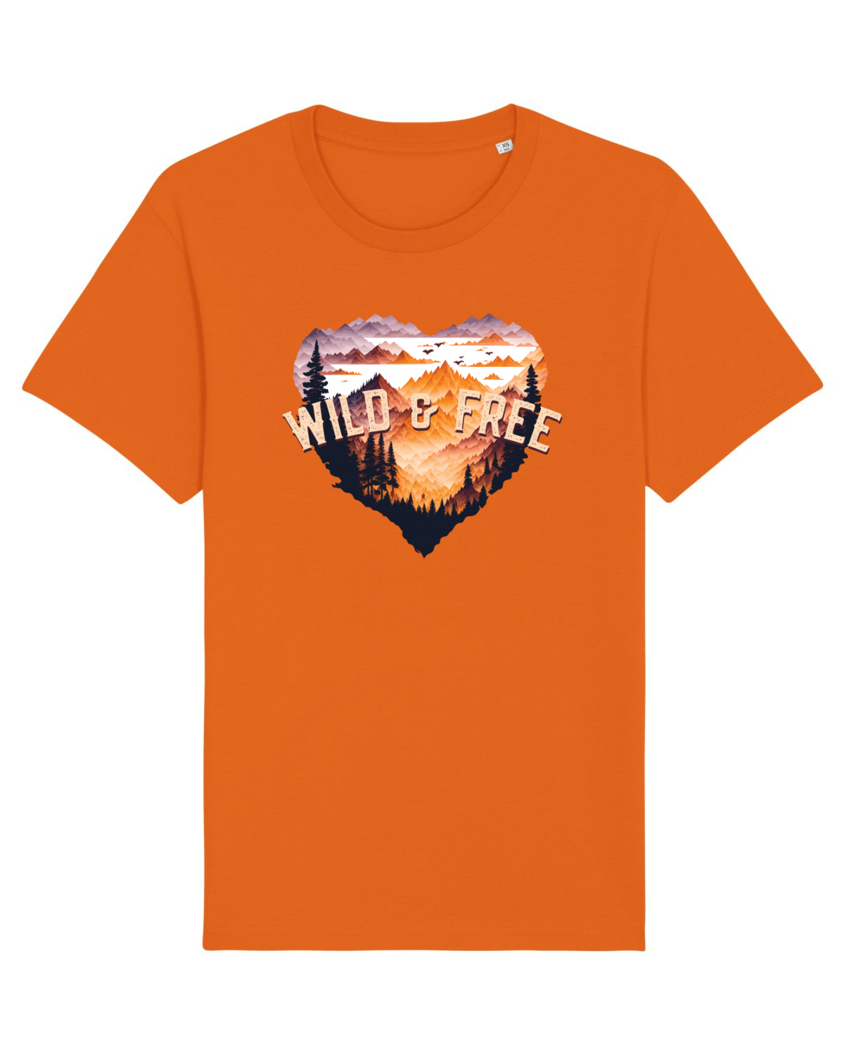 Tricou mânecă scurtă Unisex Rocker Bright Orange