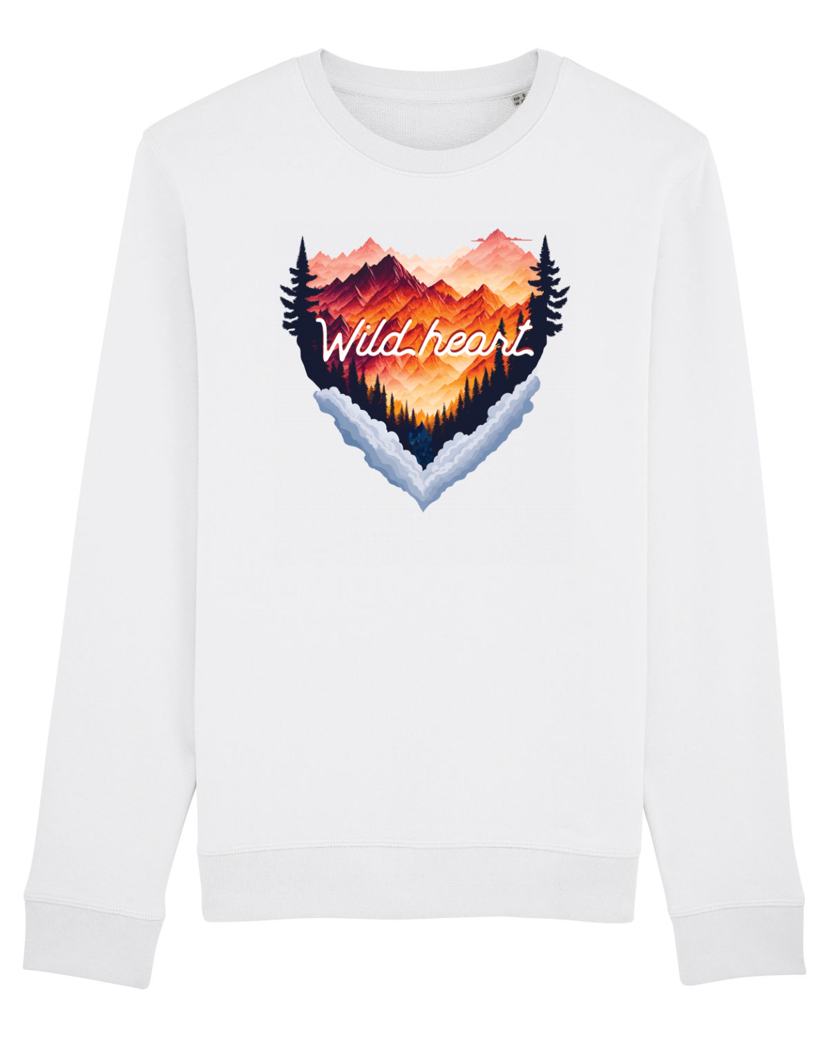 Bluză mânecă lungă Unisex Rise White