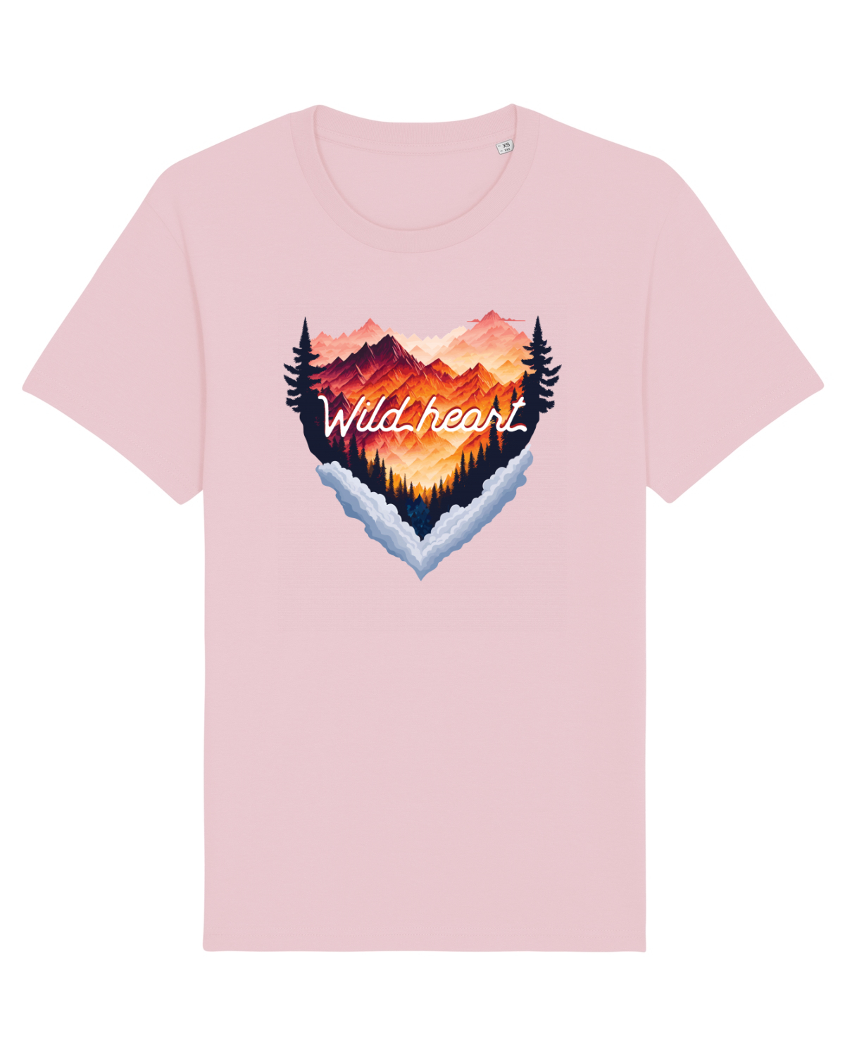 Tricou mânecă scurtă Unisex Rocker Cotton Pink