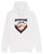in stil grunge - Adventure awaits for you Hanorac cu fermoar Unisex Connector