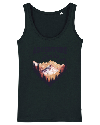 in stil grunge - Adventure awaits for you Black