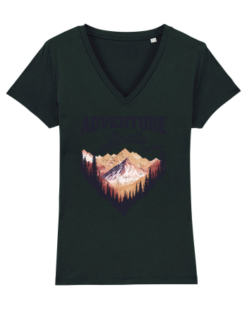 in stil grunge - Adventure awaits for you Black
