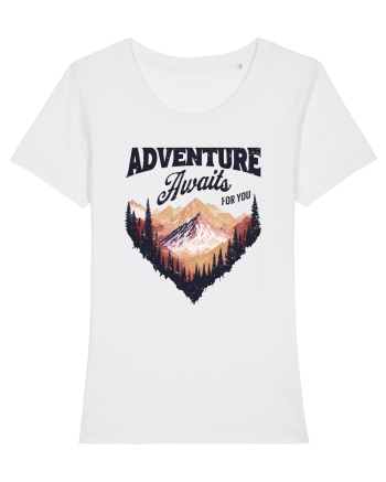 in stil grunge - Adventure awaits for you White