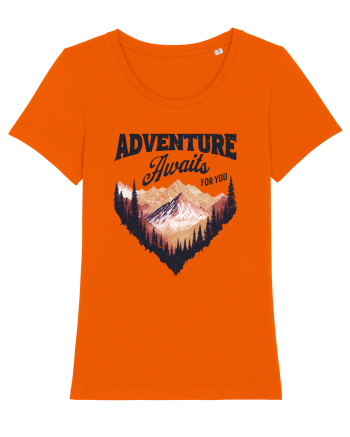 in stil grunge - Adventure awaits for you Bright Orange