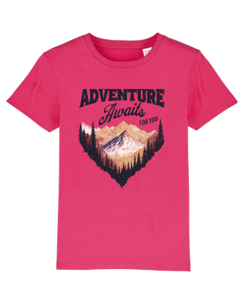 in stil grunge - Adventure awaits for you Raspberry