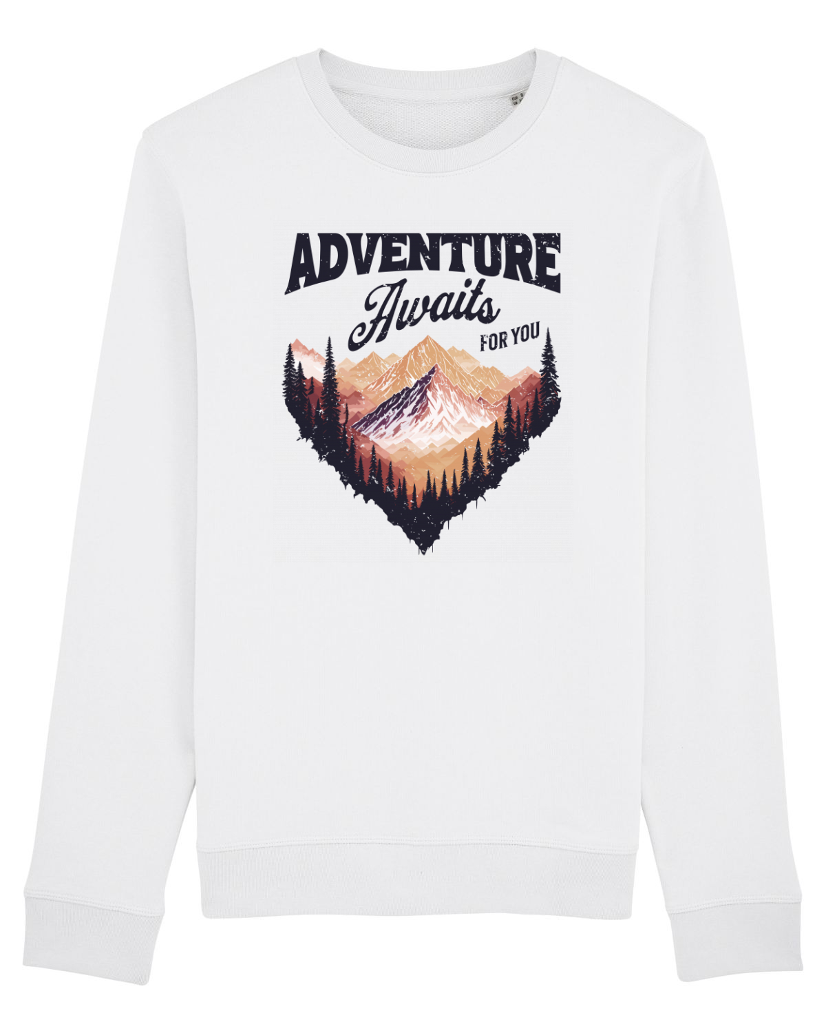 Bluză mânecă lungă Unisex Rise White
