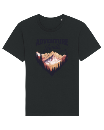 in stil grunge - Adventure awaits for you Black