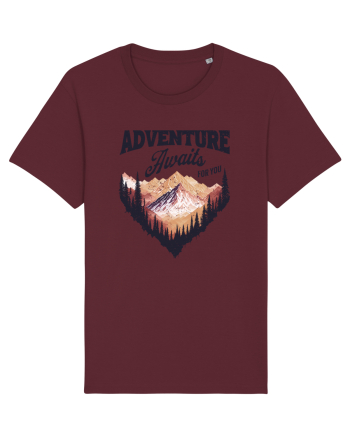 in stil grunge - Adventure awaits for you Burgundy