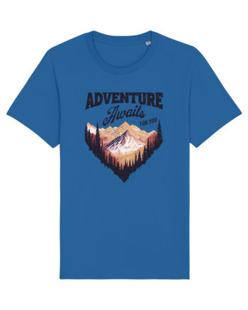 in stil grunge - Adventure awaits for you Royal Blue