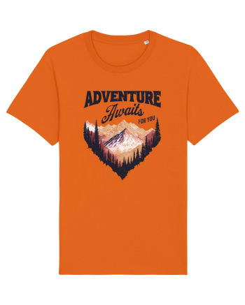 in stil grunge - Adventure awaits for you Bright Orange