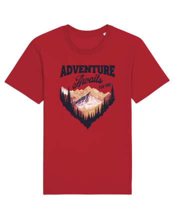 in stil grunge - Adventure awaits for you Red