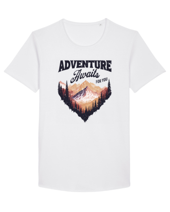 in stil grunge - Adventure awaits for you White