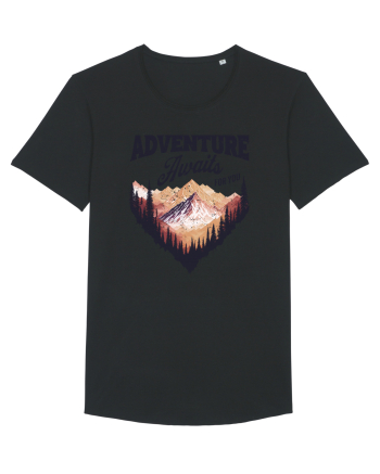 in stil grunge - Adventure awaits for you Black