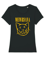 Mewrvana Tricou mânecă scurtă guler larg fitted Damă Expresser